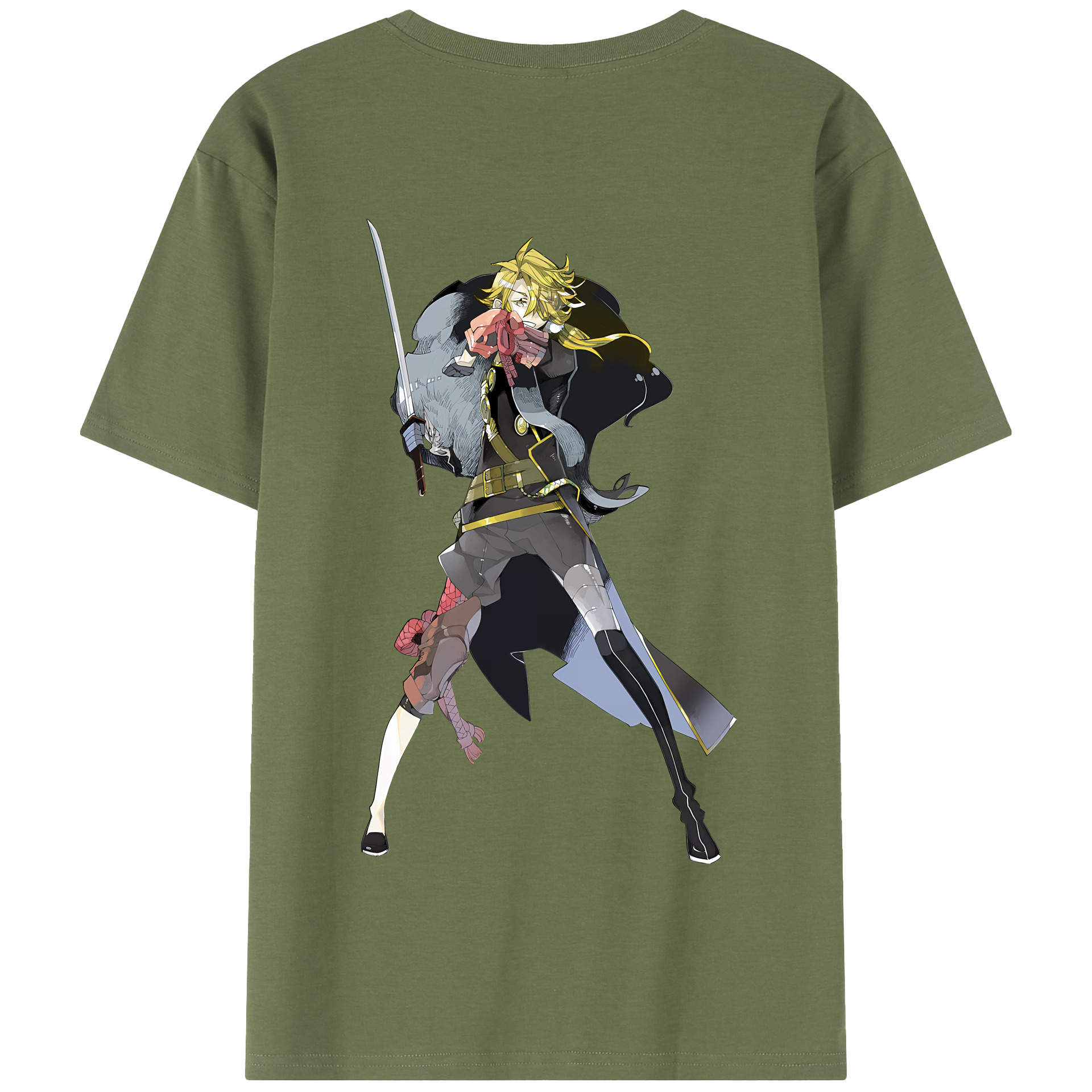（画像用） 刀剣乱舞 Touken Ranbu 綿100％半袖Tシャツ（背面プリント）